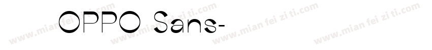 南构刘志文新楷OPPO Sans字体转换